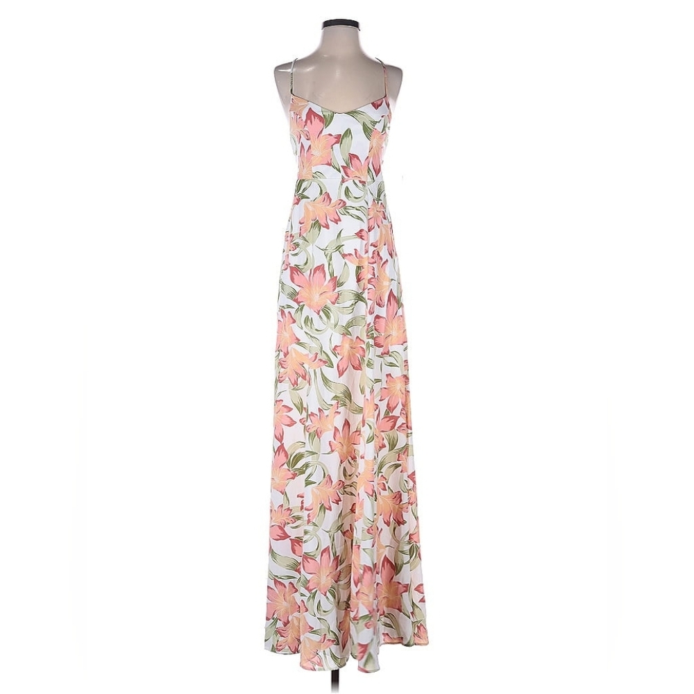 Show Me Your Mumu Pink Peach Floral Maxi Dress